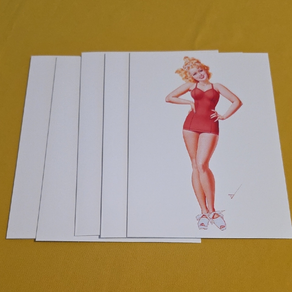NWOT "The Petty Girls" Set of 20 Blank Notecards (4 Diff. Pics) & Envelopes 💃